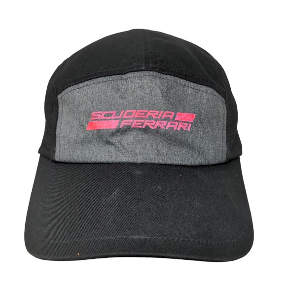 Puma Men's Slideback Scuderia Ferrari Hat Black Size OS Graphic Logo Emblem - Picture 1 of 9